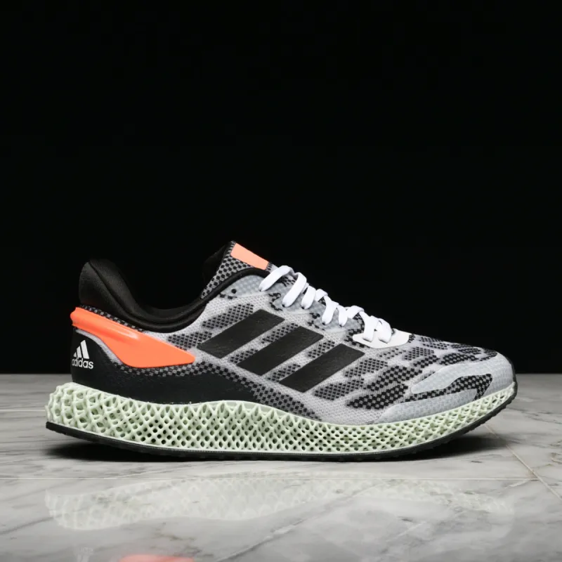 4D RUN 1.0 - CLOUD WHITE / CORE BLACK / SIGNAL CORAL sold by Lapstone & Hammer