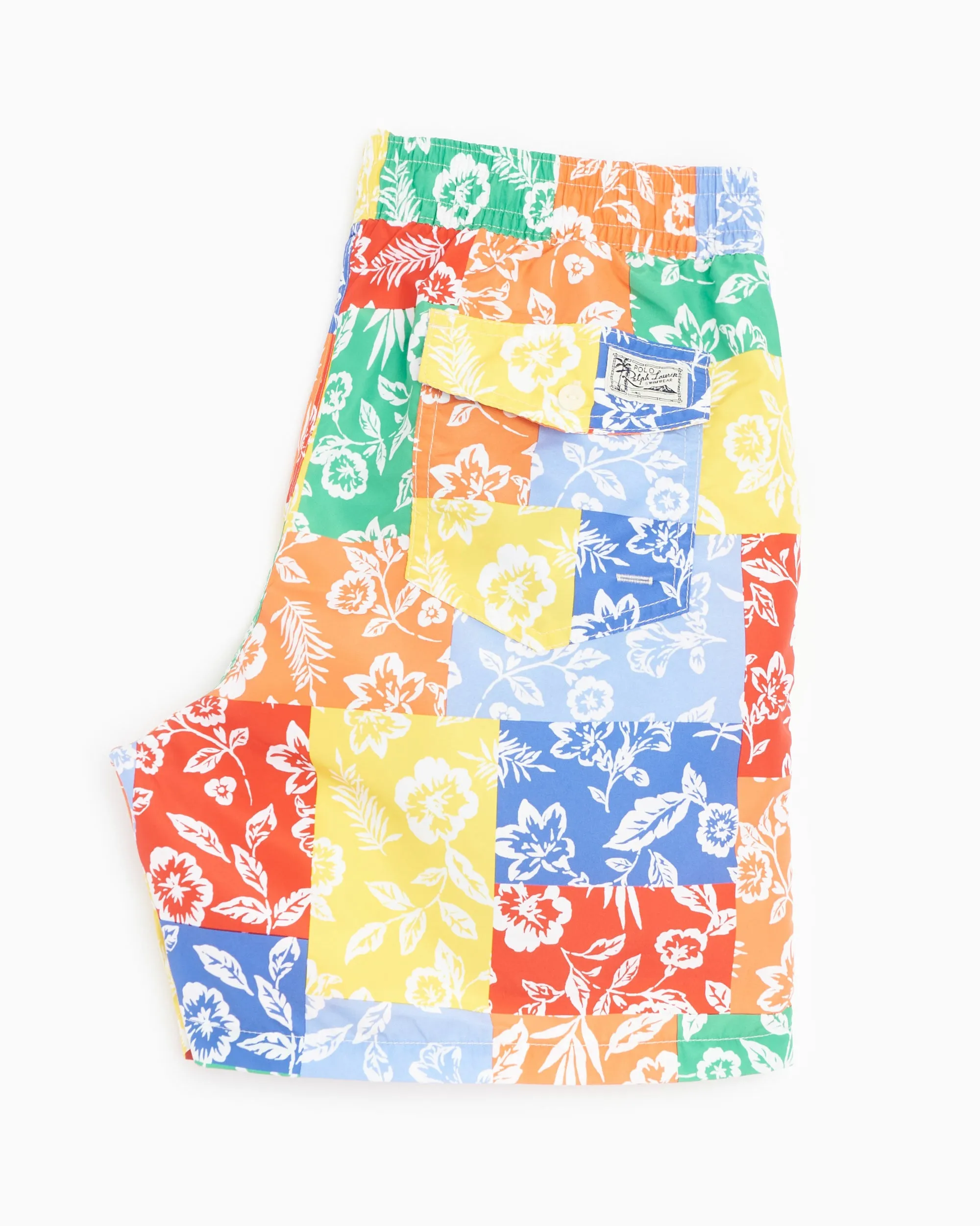 PATCHWORK Hawaiian TRAVELER SWIM TRUNK - MULTI sold by Lapstone & Hammer product image thumbnail 4