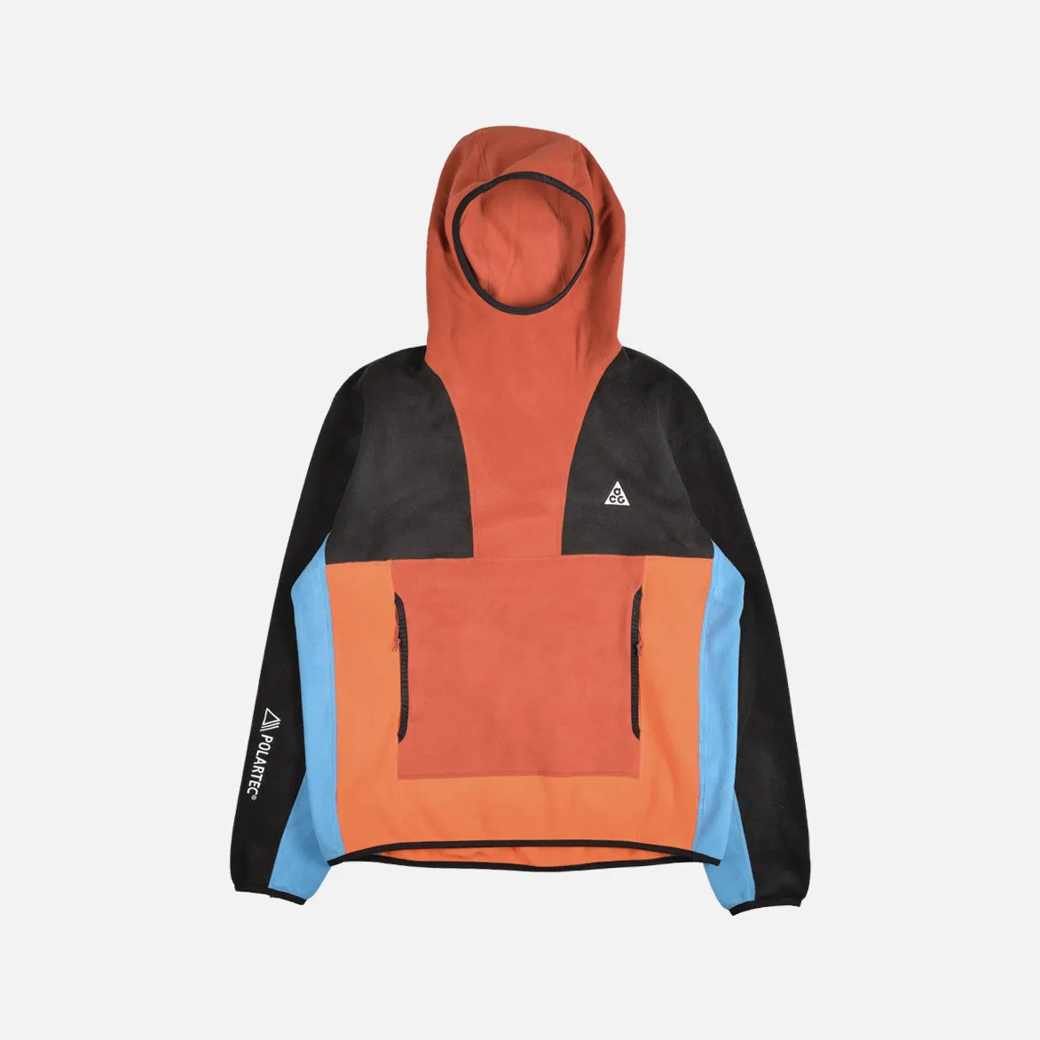 ACG POLARTEC "WOLF TREE" HOODIE - CINNABAR / BLACK / RUSH ORANGE sold by Lapstone & Hammer