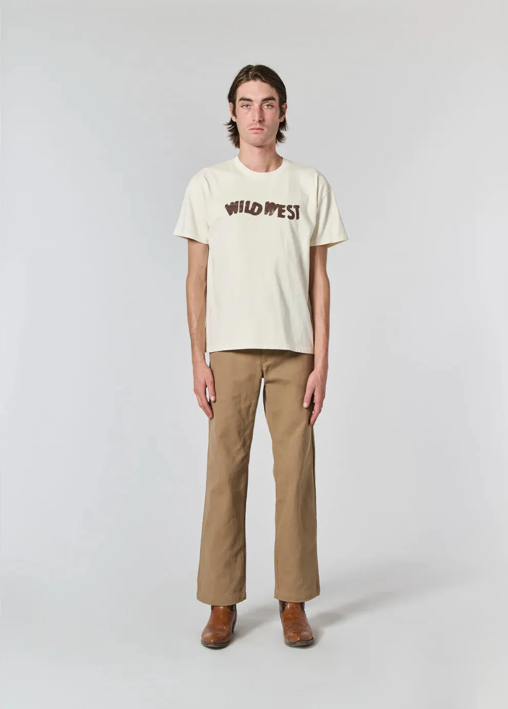 WILD WEST TEE - BONE sold by Lapstone & Hammer product image thumbnail 2