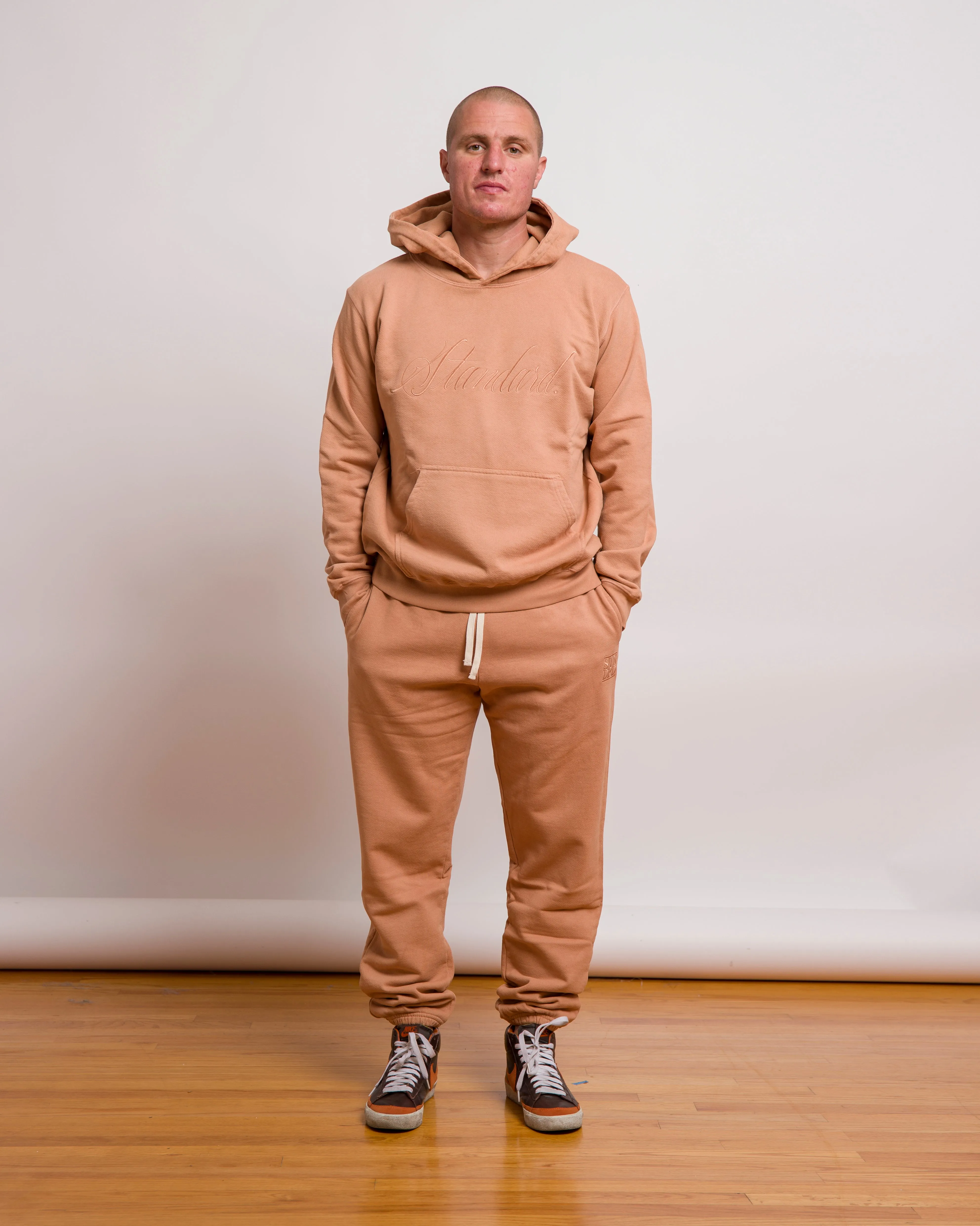 BJ BETTS X STANDARD ISSUE SWEATPANT - CAMEL sold by Lapstone & Hammer product image thumbnail 4