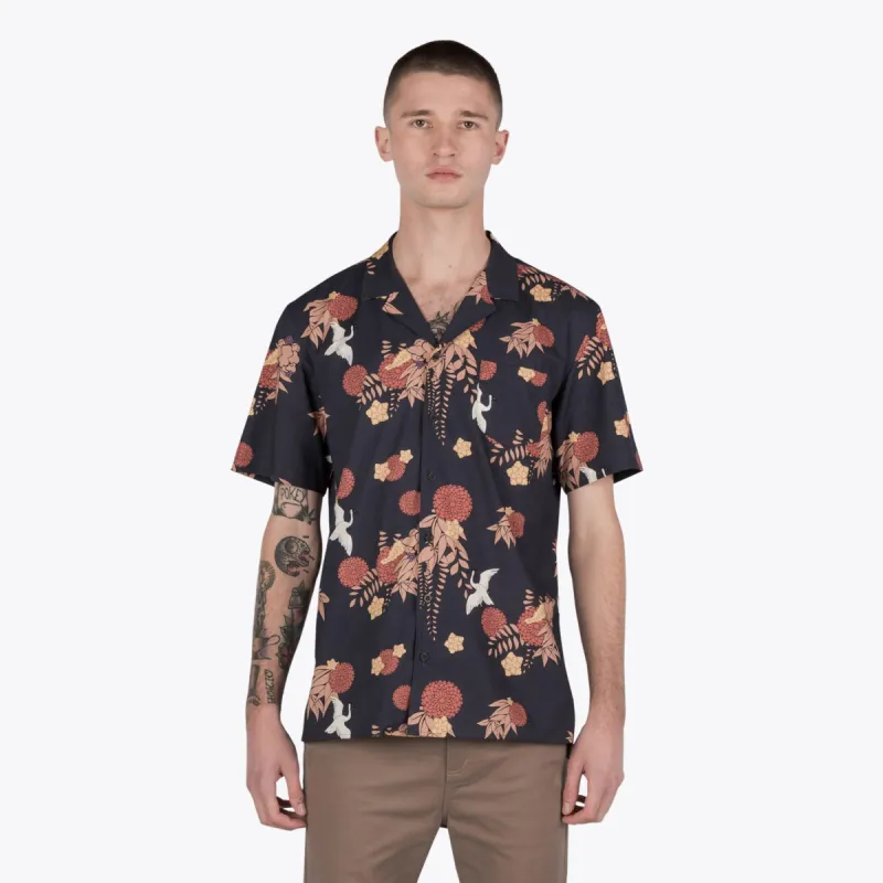 CRANE SS SHIRT - NAVY sold by Lapstone & Hammer