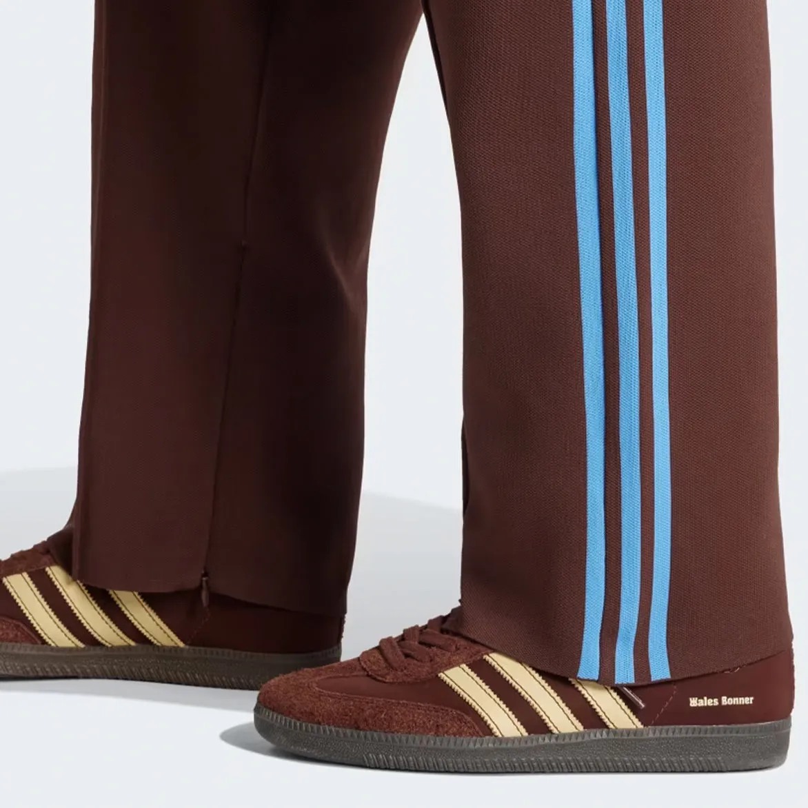WALES BONNER X ADIDAS KNIT TRACK PANT - MYSTERY BROWN sold by Lapstone & Hammer product image thumbnail 4