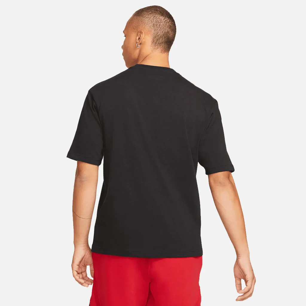 AIR JORDAN WORDMARK SS TEE - BLACK / UNIVERSITY RED sold by Lapstone & Hammer product image thumbnail 2