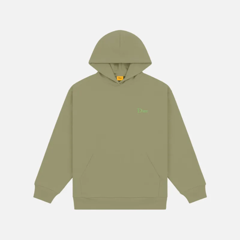 CLASSIC SMALL LOGO HOODIE - ARMY GREEN sold by Lapstone & Hammer