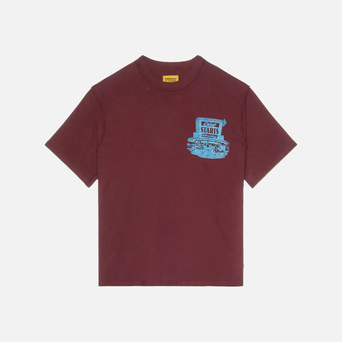 DINER TEE - MAROON sold by Lapstone & Hammer