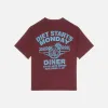 DINER TEE - MAROON sold by Lapstone & Hammer