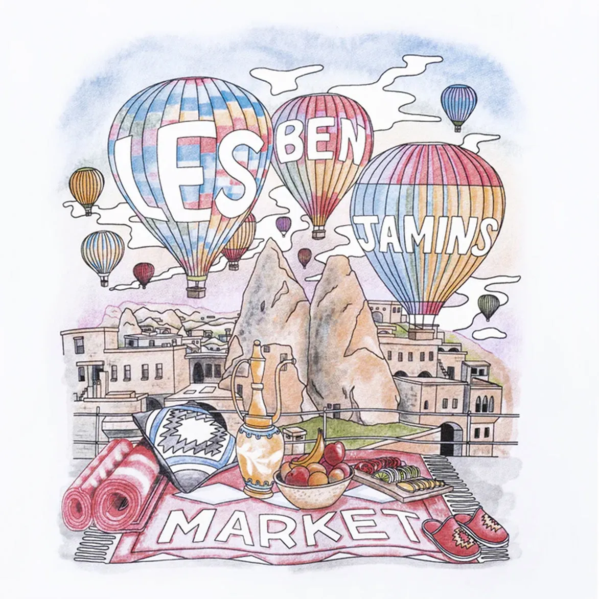 HOT AIR TEE - WHITE sold by Lapstone & Hammer product image thumbnail 2