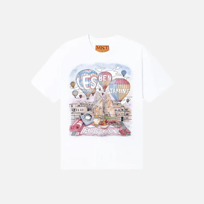 HOT AIR TEE - WHITE sold by Lapstone & Hammer