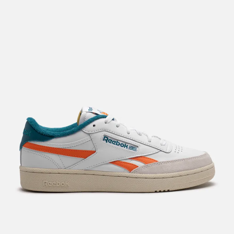 CLUB C REVENGE - WHITE / PUMP ORANGE / SEAPORT TEAL sold by Lapstone & Hammer