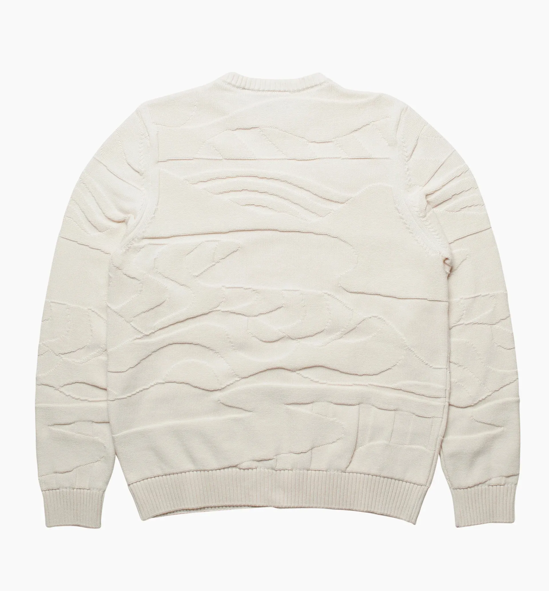LANDSCAPED KNITTED PULLOVER - OFF WHITE sold by Lapstone & Hammer product image thumbnail 2