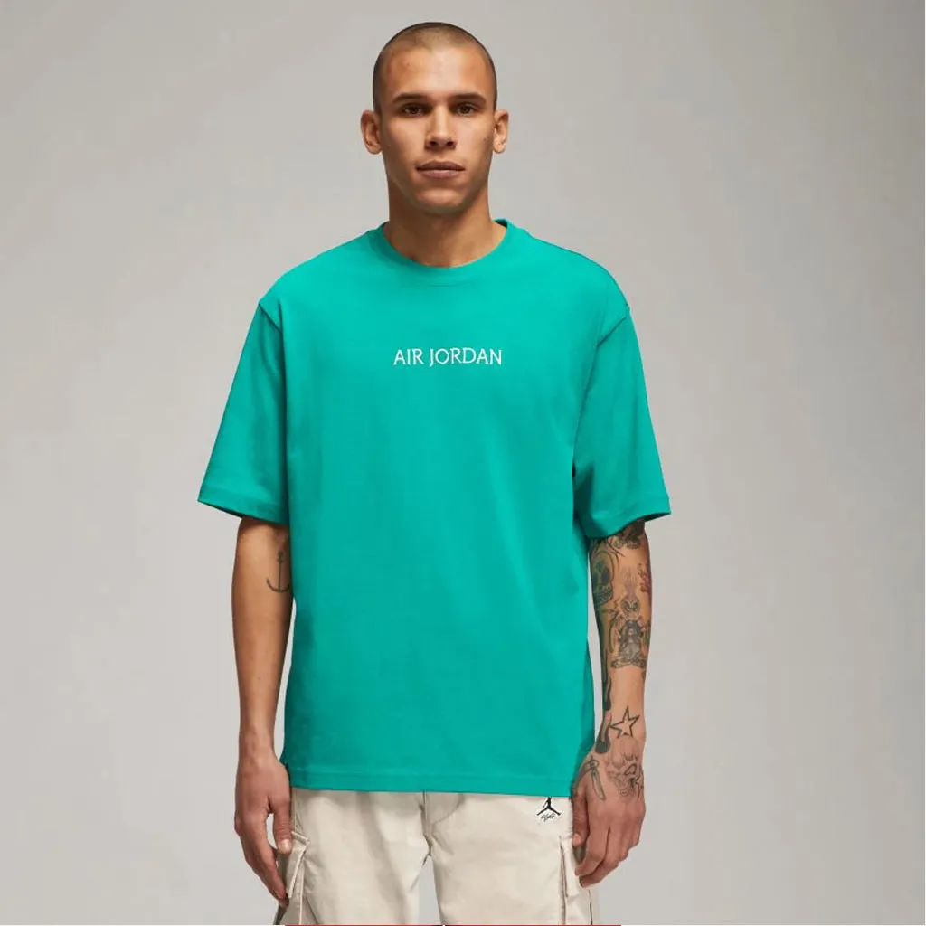 AIR JORDAN WORDMARK SS TEE - NEW EMERALD sold by Lapstone & Hammer
