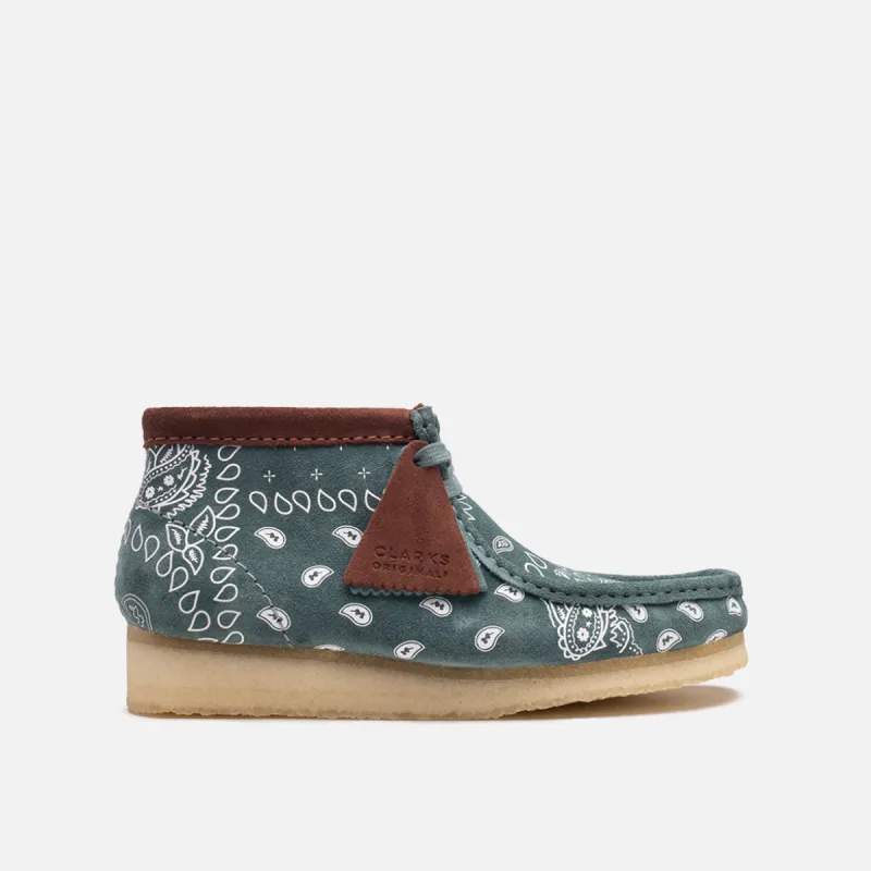 WMNS WALLABEE - GREEN PAISLEY sold by Lapstone & Hammer