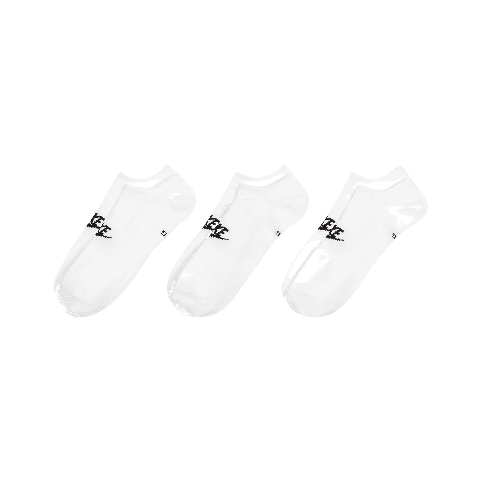 NIKE EVERYDAY ESSENTIAL NO SHOW 3PACK SOCKS - WHITE sold by Lapstone & Hammer product image thumbnail 2