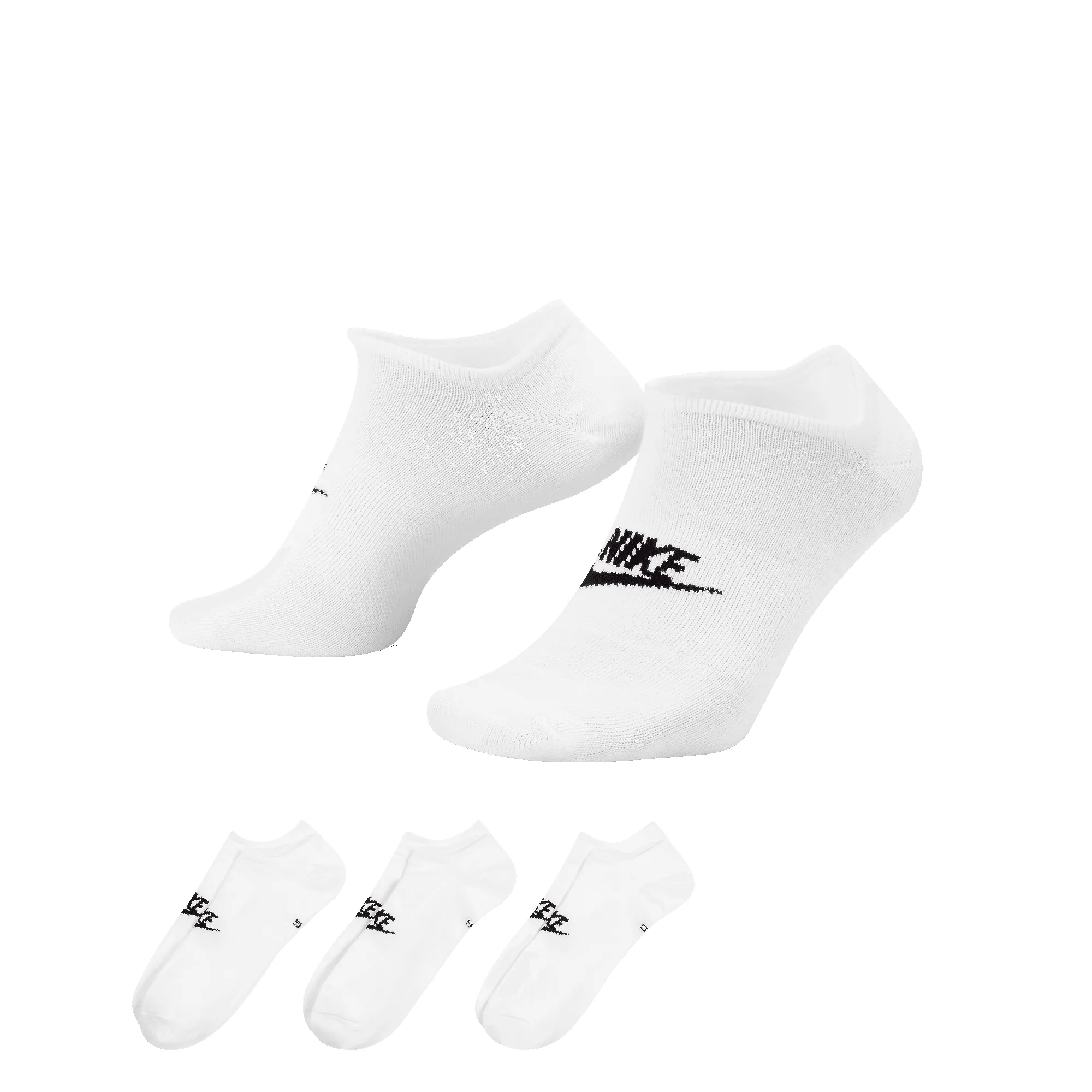NIKE EVERYDAY ESSENTIAL NO SHOW 3PACK SOCKS - WHITE sold by Lapstone & Hammer