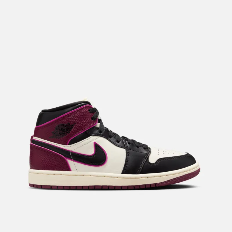 WMNS AIR JORDAN 1 MID SE "BORDEAUX" sold by Lapstone & Hammer