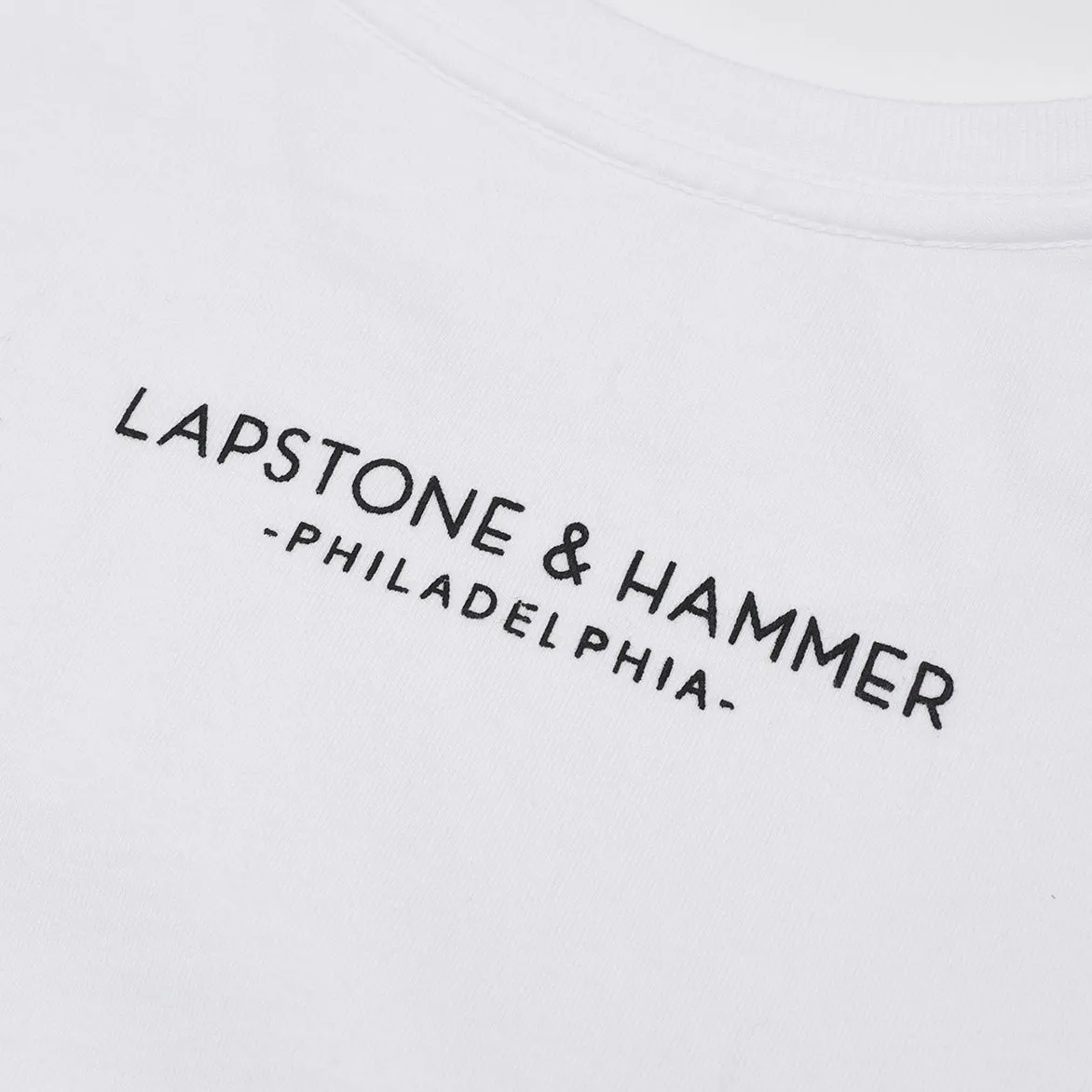 LH FUNDAMENTALS BY STANDARD ISSUE TEE - WHITE / BLACK sold by Lapstone & Hammer product image thumbnail 5