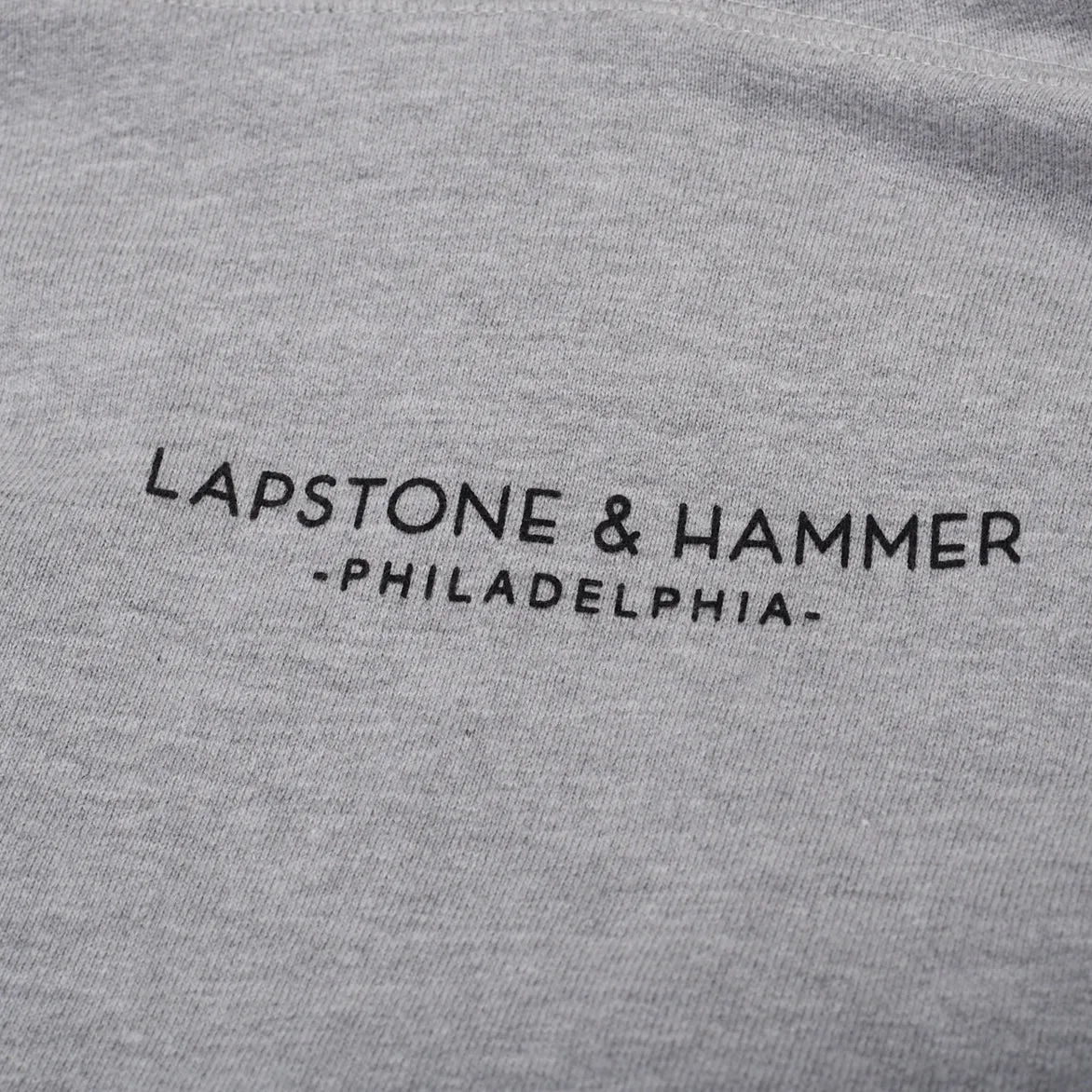 LH FUNDAMENTALS BY STANDARD ISSUE HOODIE - GREY / BLACK sold by Lapstone & Hammer product image thumbnail 3