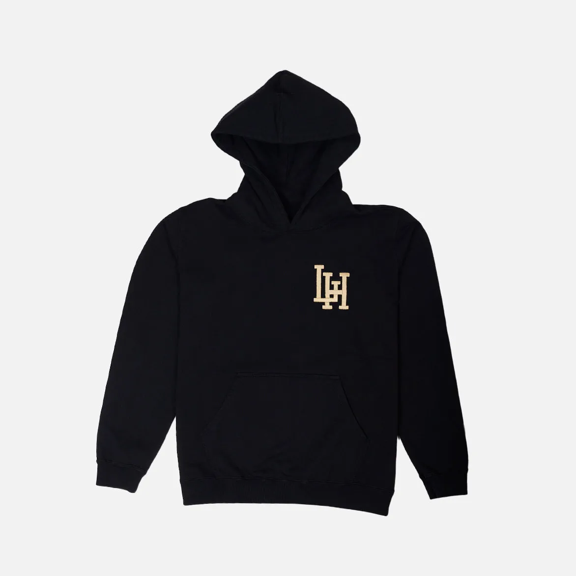 LH FUNDAMENTALS BY STANDARD ISSUE HOODIE - BLACK / TAN sold by Lapstone & Hammer