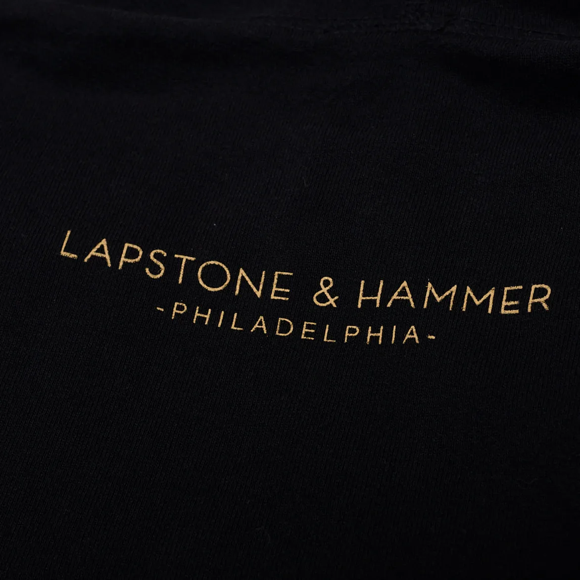 LH FUNDAMENTALS BY STANDARD ISSUE HOODIE - BLACK / TAN sold by Lapstone & Hammer product image thumbnail 4