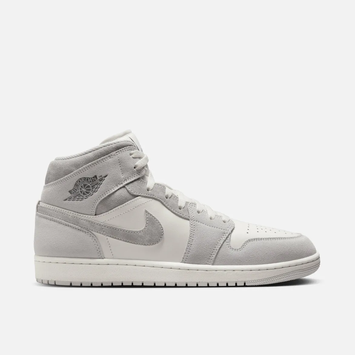 AIR JORDAN 1 MID SE - NEUTRAL GREY / SMOKE GREY sold by Lapstone & Hammer