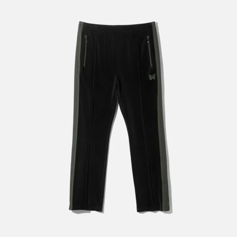 NARROW TRACK PANT VELOUR - BLACK sold by Lapstone & Hammer