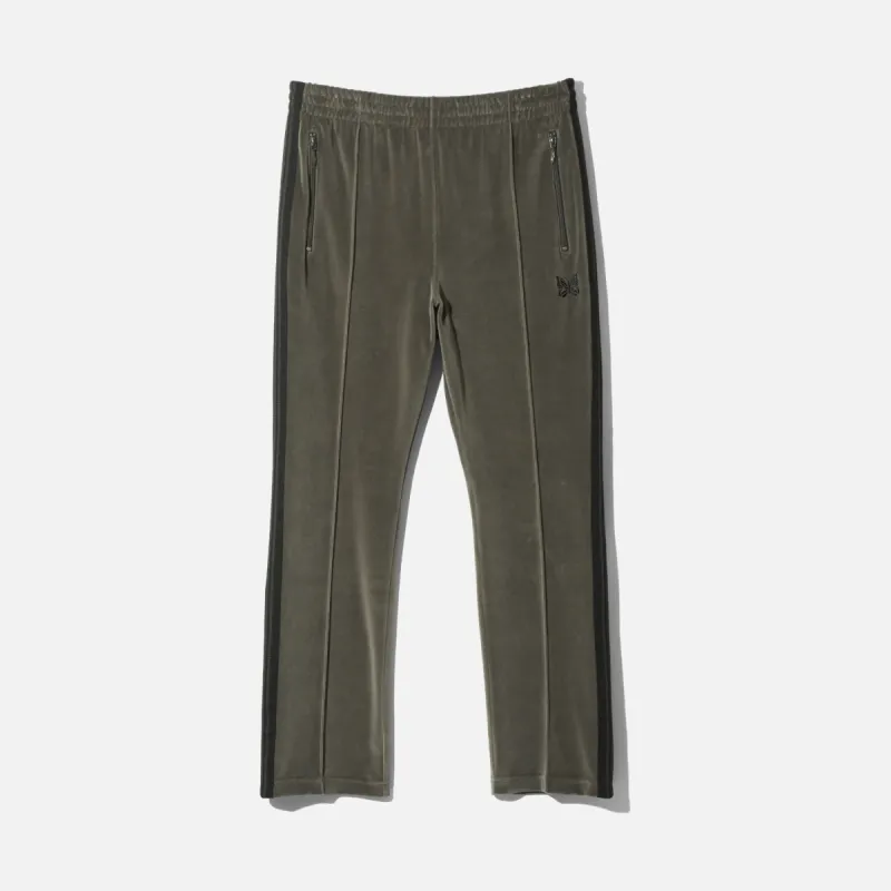 NARROW TRACK PANT VELOUR - OLIVE sold by Lapstone & Hammer