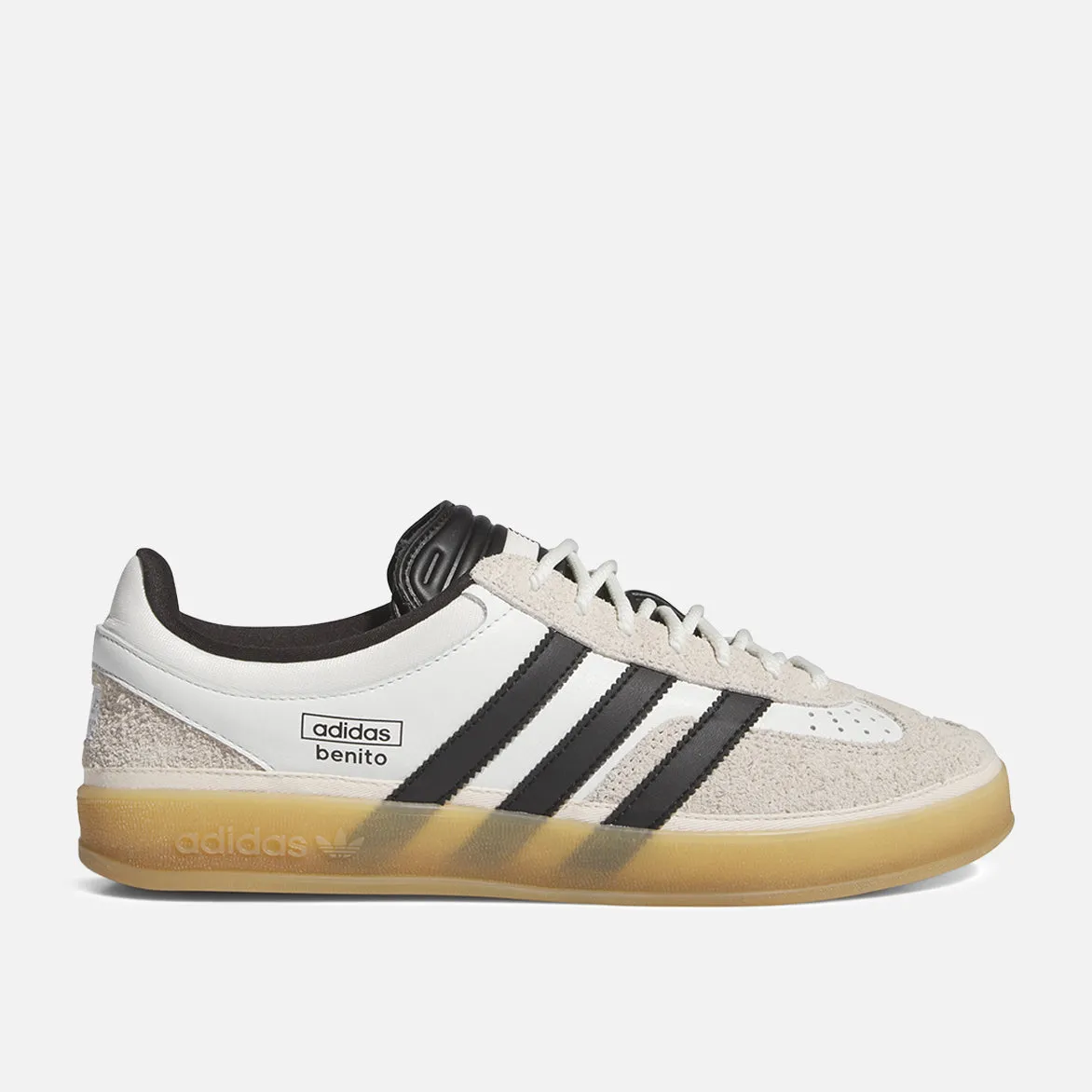 BAD BUNNY X ADIDAS GAZELLE INDOOR - CORE WHITE / CORE BLACK / GUM sold by Lapstone & Hammer