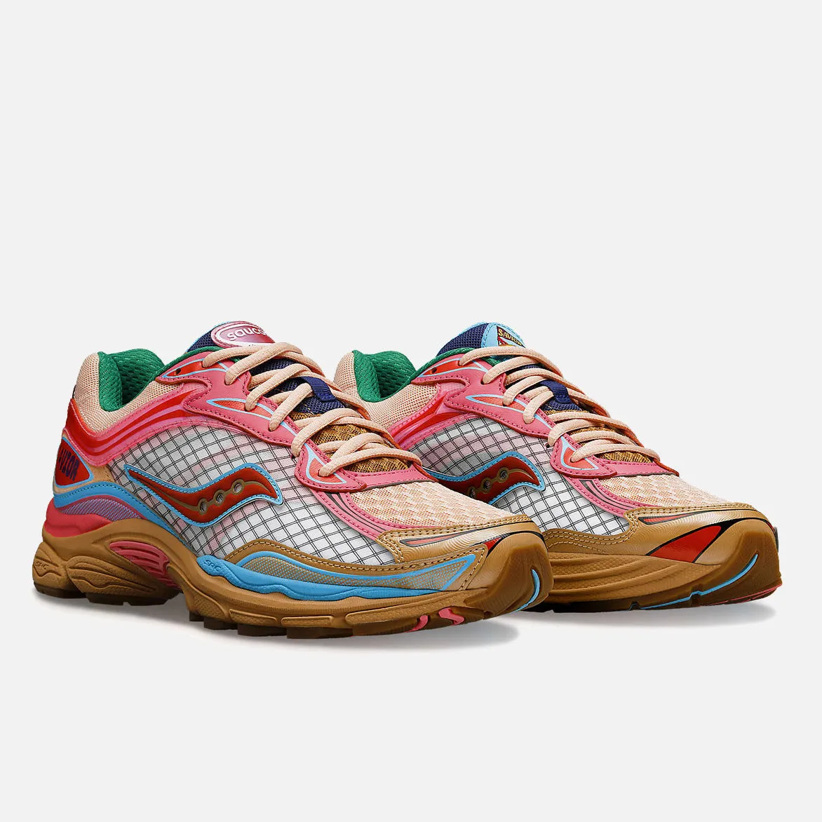 JAE TIPS X SAUCONY PROGRID OMNI 9 "TO DO LIST" - TAN / PINK sold by Lapstone & Hammer product image thumbnail 2