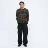 PLAID MOHAIR KNIT - BLACK sold by Lapstone & Hammer