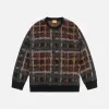 PLAID MOHAIR KNIT - BLACK sold by Lapstone & Hammer