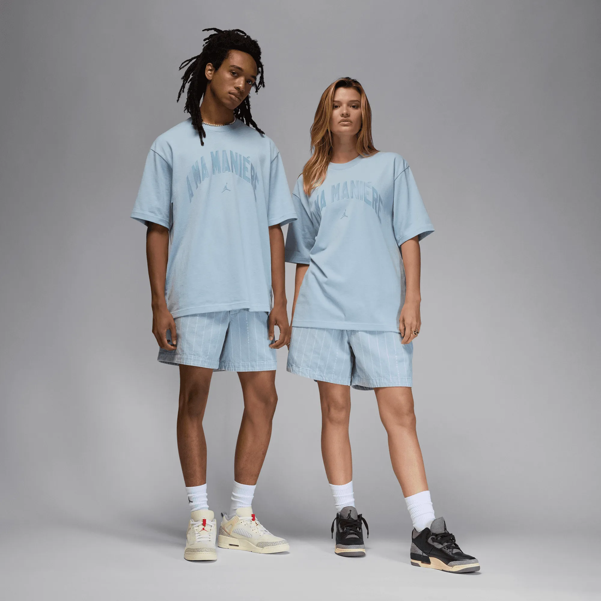 A MA MANIERE X JORDAN TEE - ARMORY BLUE sold by Lapstone & Hammer product image thumbnail 5