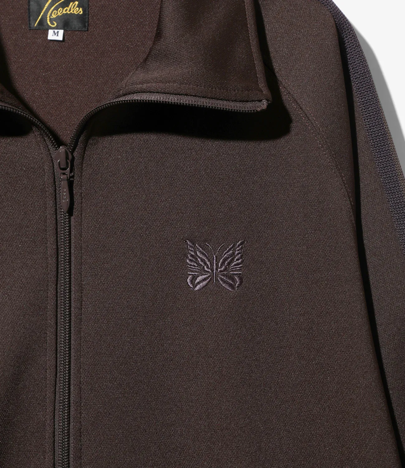 TRACK JACKET POLY SMOOTH - BROWN sold by Lapstone & Hammer product image thumbnail 5