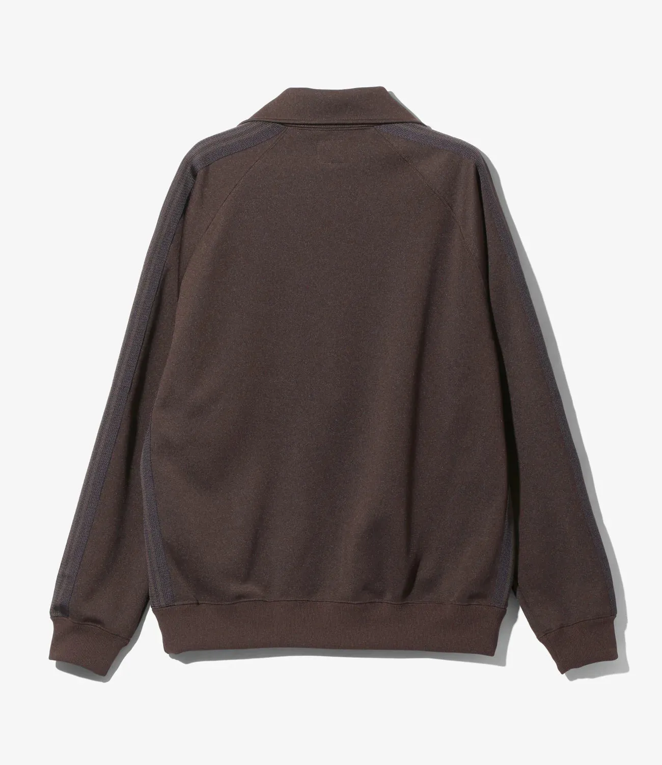 TRACK JACKET POLY SMOOTH - BROWN sold by Lapstone & Hammer product image thumbnail 3