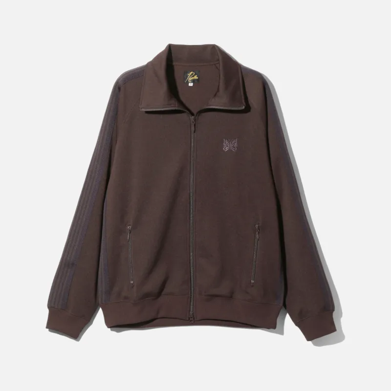TRACK JACKET POLY SMOOTH - BROWN sold by Lapstone & Hammer