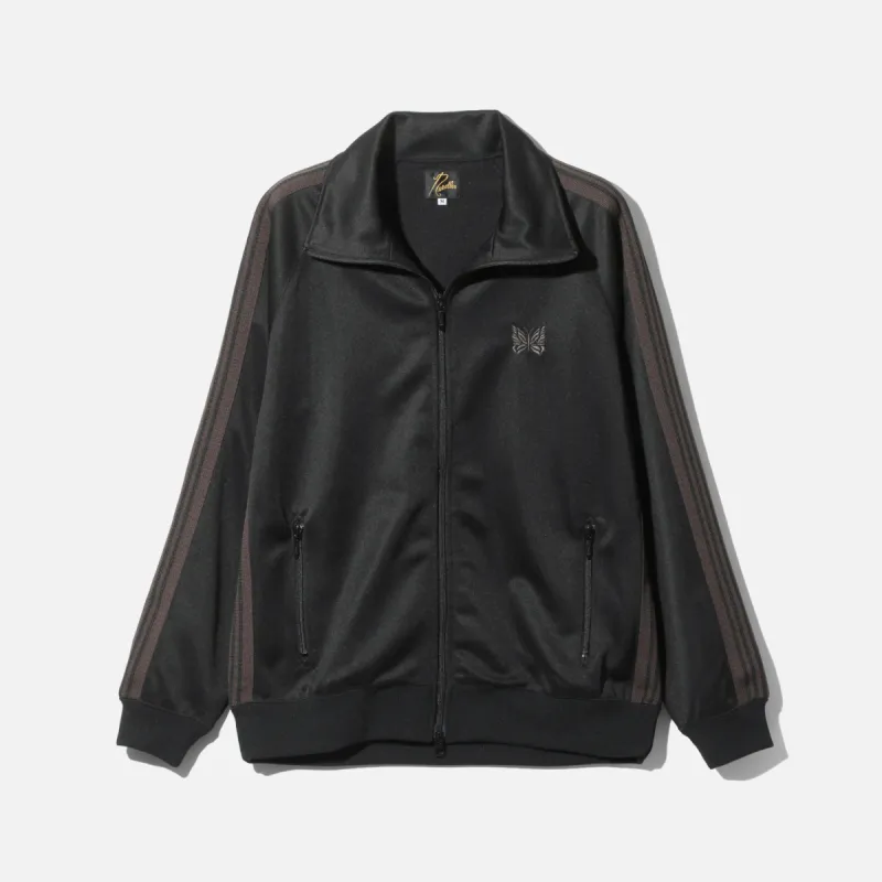 TRACK JACKET POLY SMOOTH - BLACK sold by Lapstone & Hammer