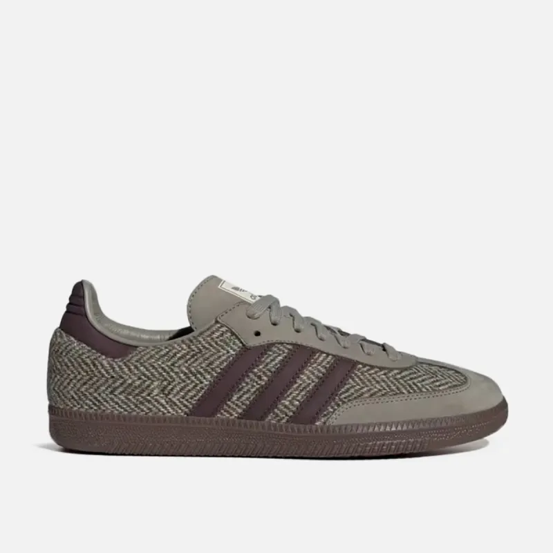 SAMBA OG "HARRIS TWEED" - WONDER BEIGE / SHADOW BROWN sold by Lapstone & Hammer