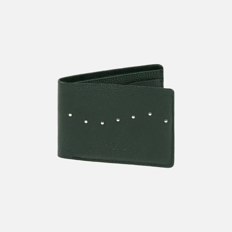 STUDDED BIFOLD WALLET - FOREST sold by Lapstone & Hammer