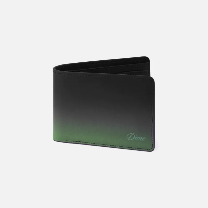 CURSIVE GRADIENT WALLET - GREEN sold by Lapstone & Hammer
