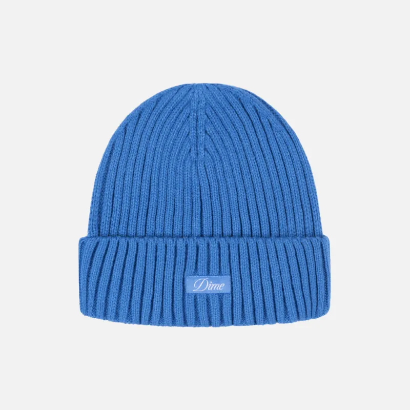 CURSIVE FOLD BEANIE - SKY BLUE sold by Lapstone & Hammer