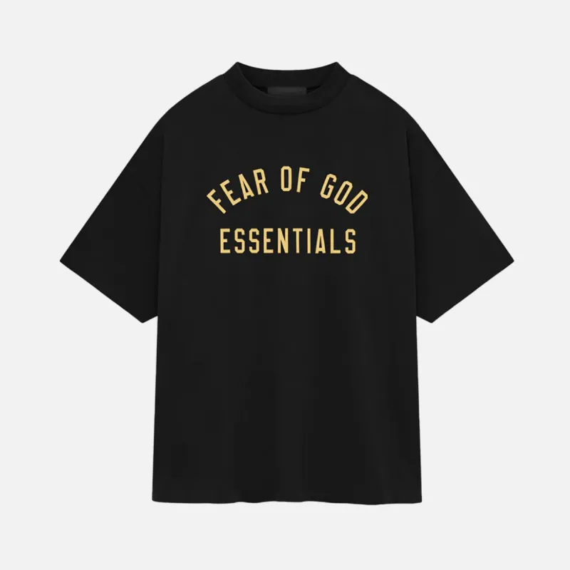 ESSENTIALS JERSEY CREWNECK TEE - BLACK sold by Lapstone & Hammer