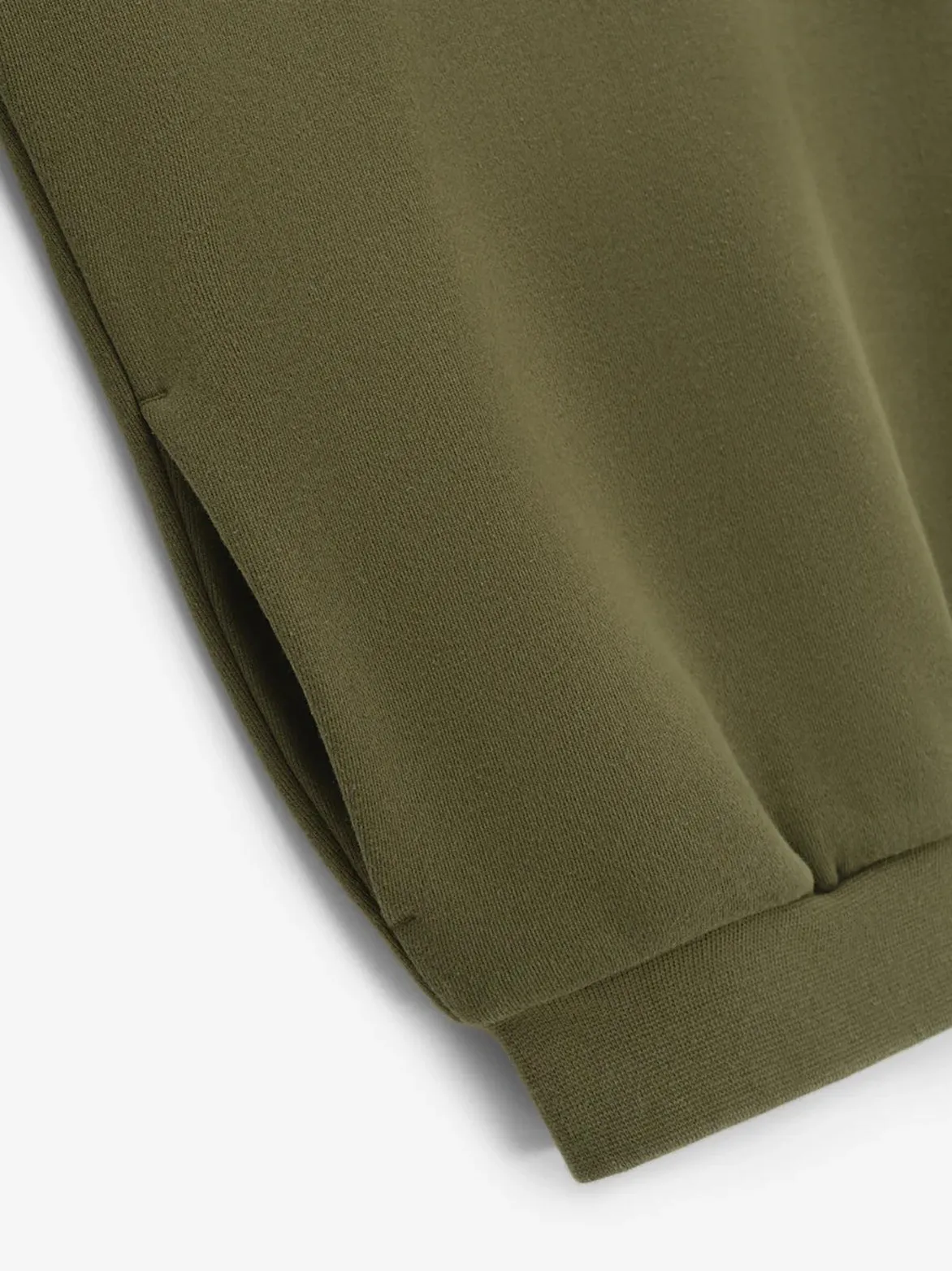 ESSENTIALS FLEECE HOODIE - MILITARY sold by Lapstone & Hammer product image thumbnail 3