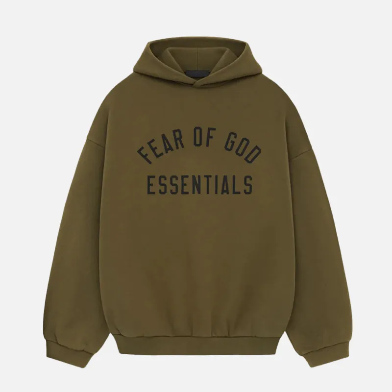 ESSENTIALS FLEECE HOODIE - OLIVE sold by Lapstone & Hammer