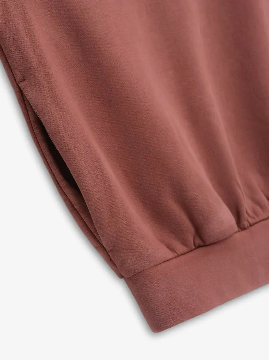 ESSENTIALS HEAVY FLEECE HOODIE - CRIMSON sold by Lapstone & Hammer product image thumbnail 3