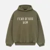 ESSENTIALS HEAVY FLEECE HOODIE - MILITARY sold by Lapstone & Hammer