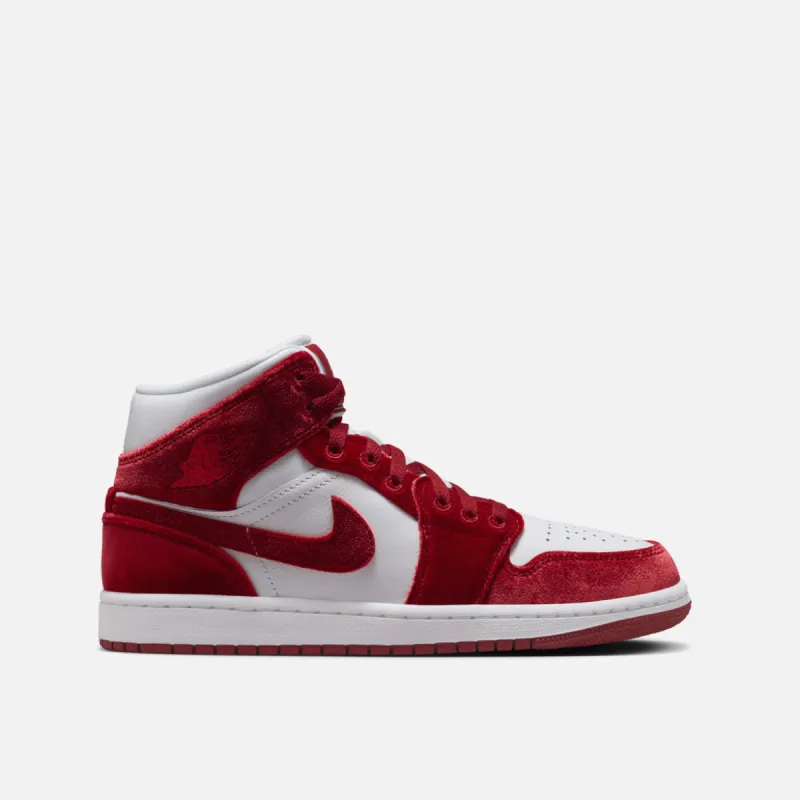 WMNS AIR JORDAN 1 MID SE "RED VELVET" sold by Lapstone & Hammer