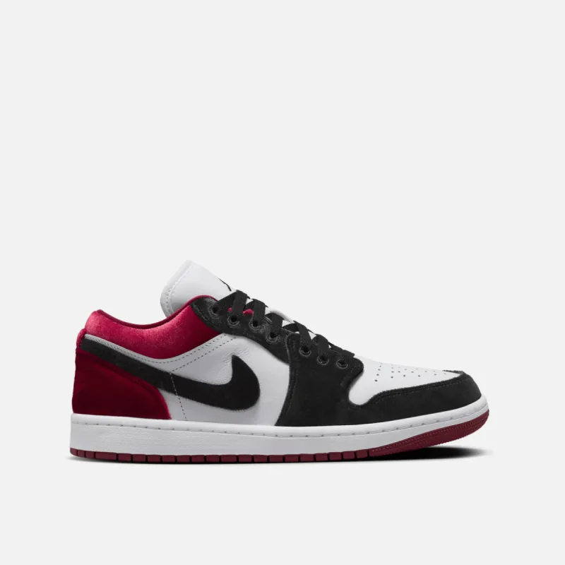 WMNS AIR JORDAN 1 LOW SE "VELVET BLACK TOE" sold by Lapstone & Hammer