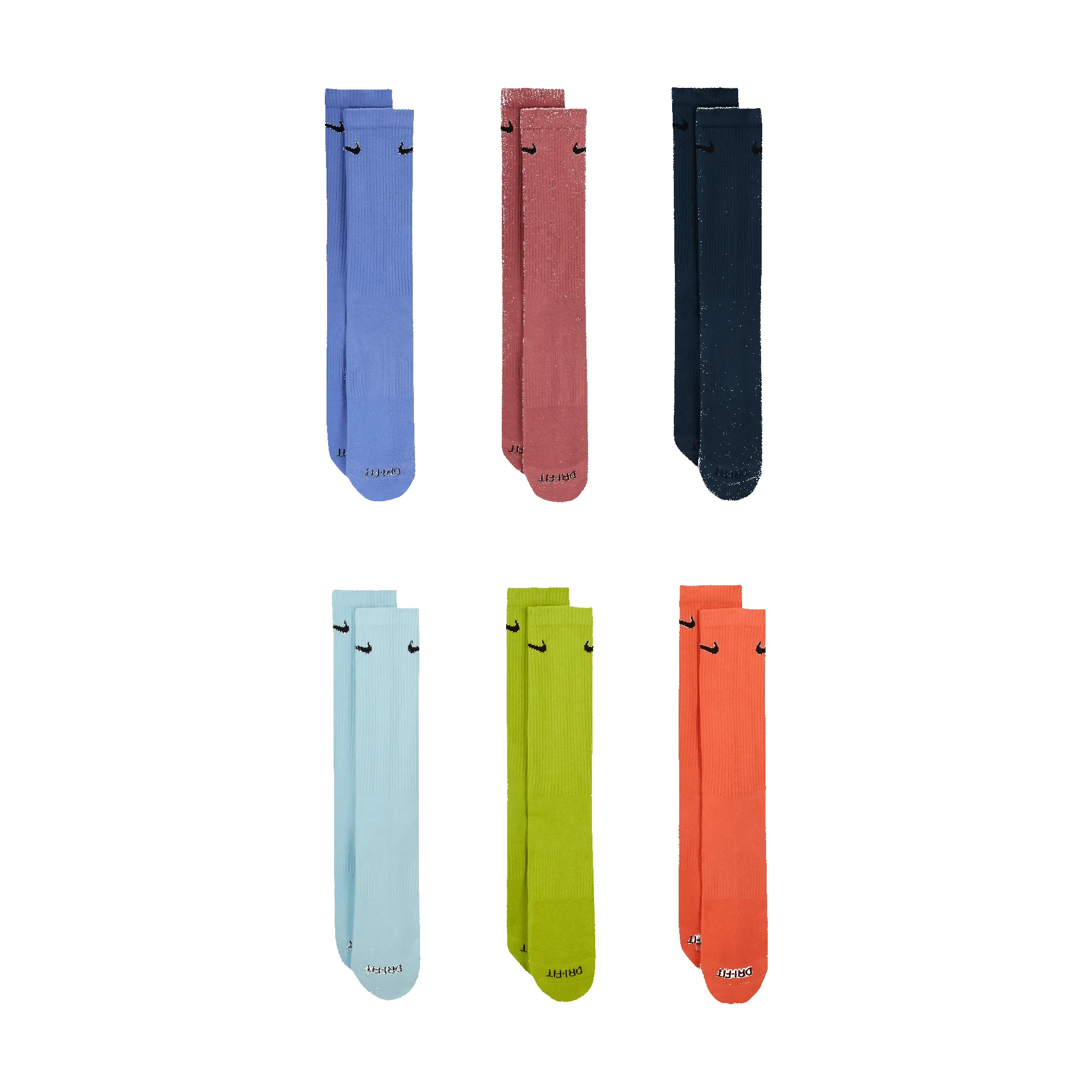 CUSHIONED CREW SOCKS 6 PK - MULTI sold by Lapstone & Hammer product image thumbnail 2