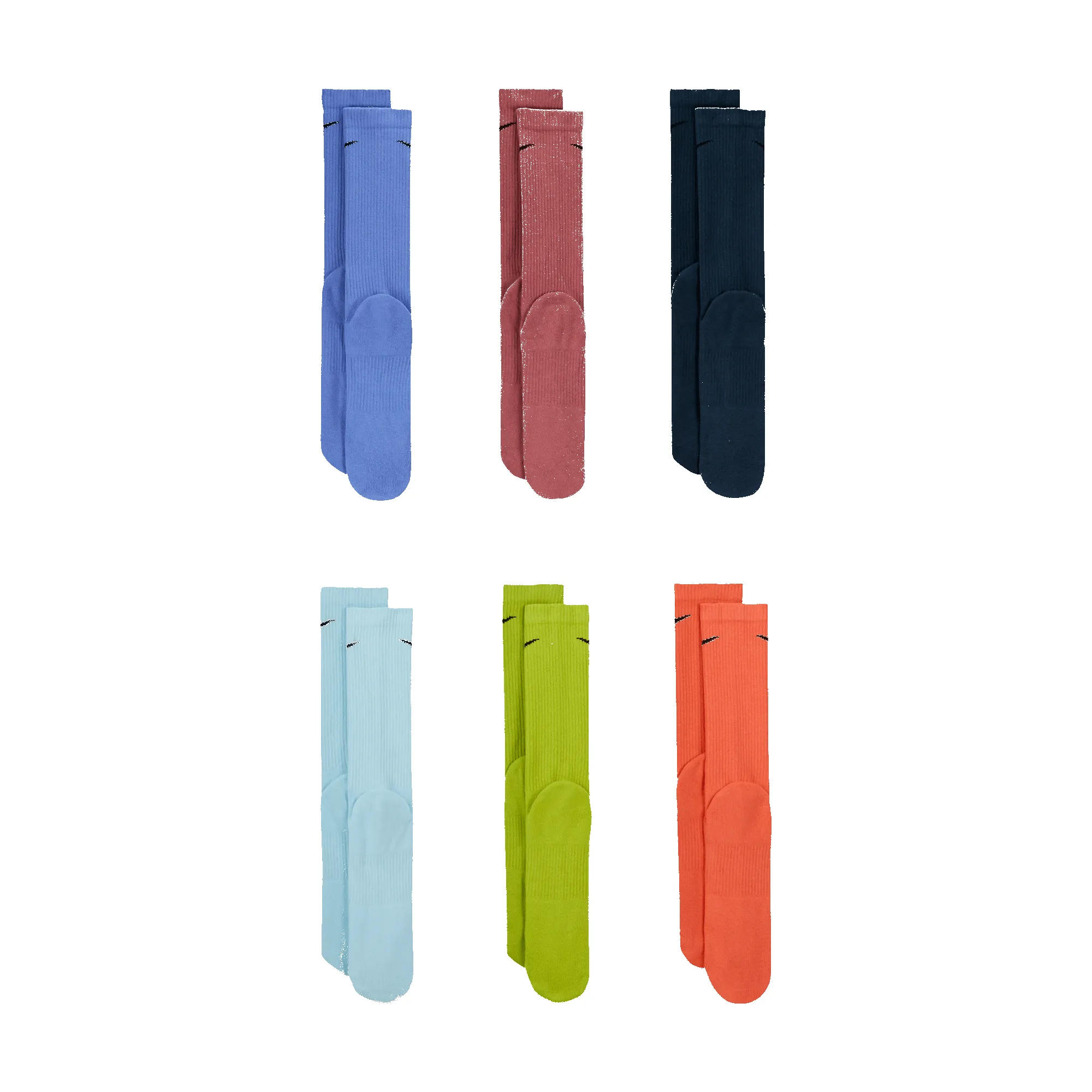 CUSHIONED CREW SOCKS 6 PK - MULTI sold by Lapstone & Hammer product image thumbnail 3