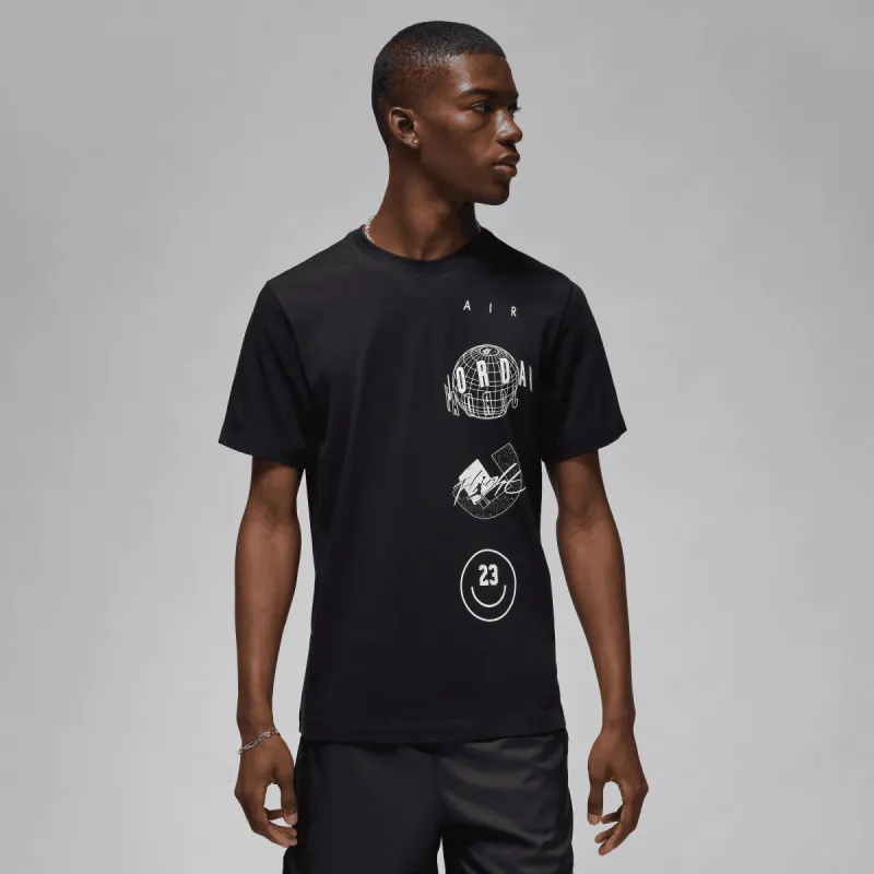 JORDAN BRAND LOGO TEE - BLACK sold by Lapstone & Hammer